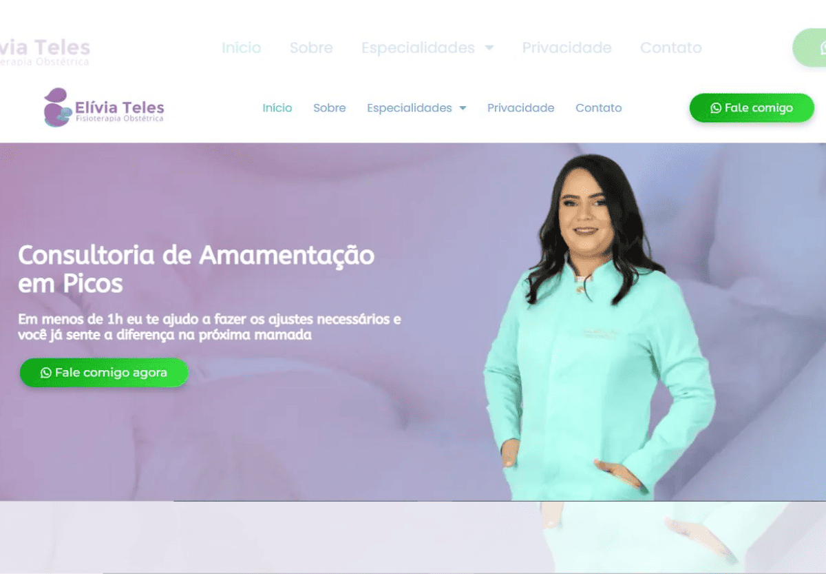 Fisioterapeuta Elívia Teles